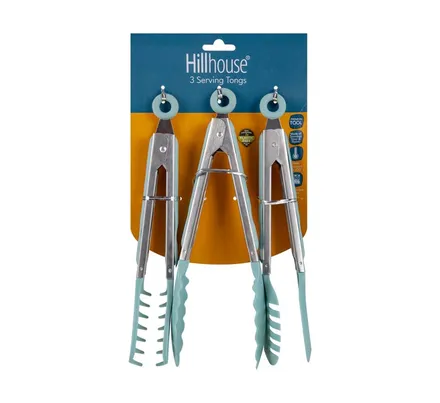 Serving Tongs, Nylon, 3 Assorted Styles