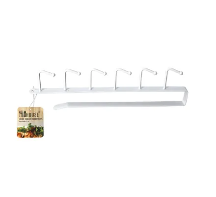 Under Cabinet Hanger Rack 6 Hooks 27cm