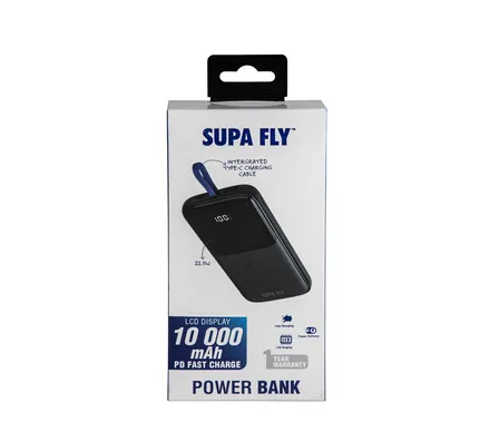 Super Fly Power Bank 10000mah Type C Pd