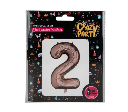 Rose-Gold Helium Foil Balloon, 2
