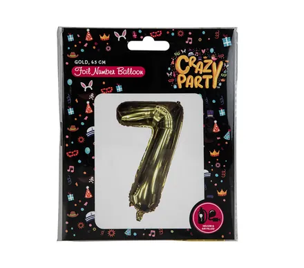 Gold Helium Foil Balloon, 7