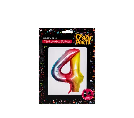 Rainbow Helium Foil Balloon, 4