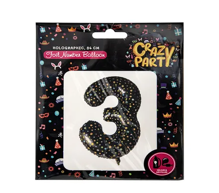 Holographic Helium Foil Balloon, 3