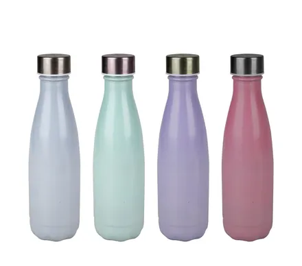 Multi Coloured Glass Water Bottle,500ml