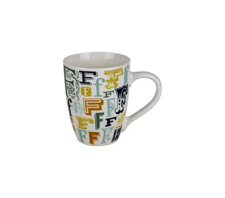 Letter Mug F, 400ml