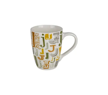 Letter Mug J, 400ml