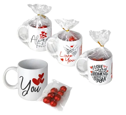 Love Mug With Chocolates, 320ml