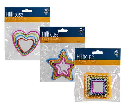 Cookie Cutters Plastic Assorted Shapes