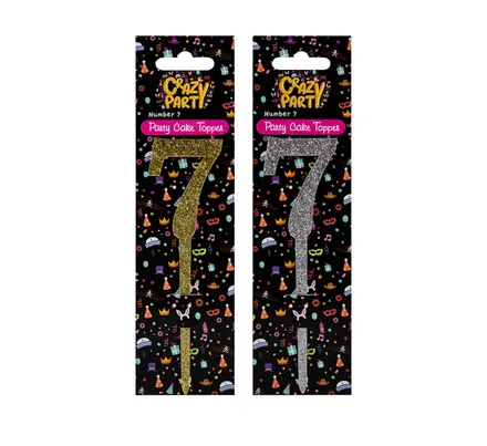 Cake Topper,Birthday Number 7,1-Piece