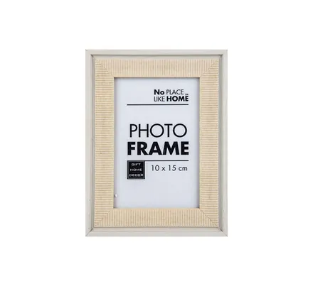 White Picture Frame With Stripes