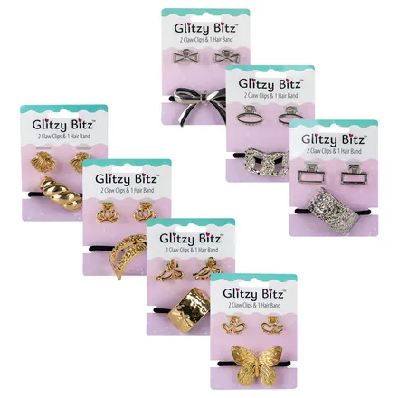 Hair Band Set, With Clip