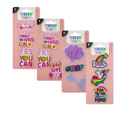 Iron On Patch Set Of 3,Rainbow