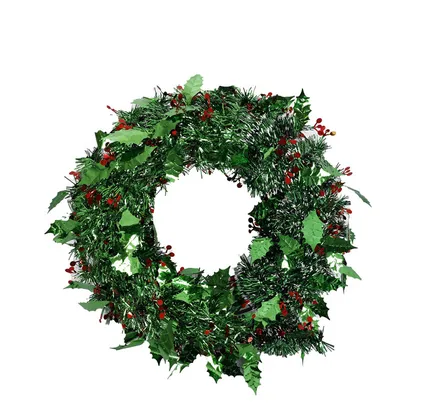 Christmas Tinsel Wreath, 38cm