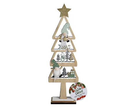 Christmas Tree Decor Wooden, 30cm