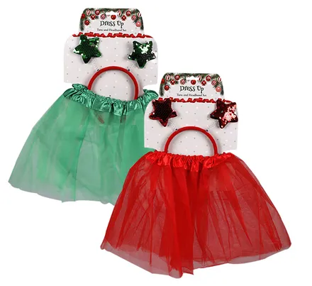 Christmas Dress Up Tutu And Headband Set