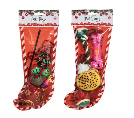 Christmas Pet Toy Socks