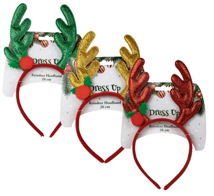 Reindeer Headband Sequins, 26cm