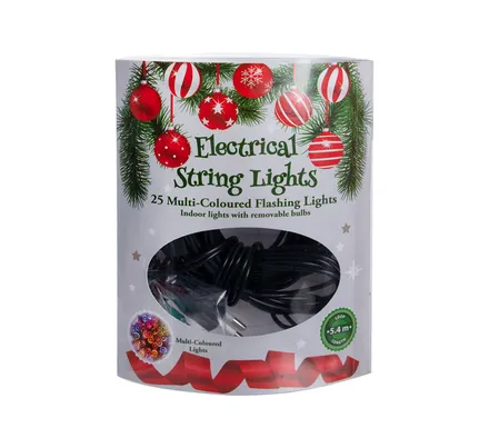 25 Led Lights, Plug-In, 5.4m