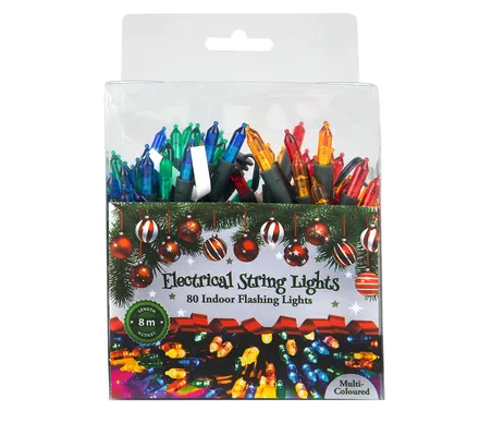 80 Led Lights, Plug-In, 8m