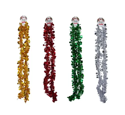 Christmas Tinsel, 10cm X 2m