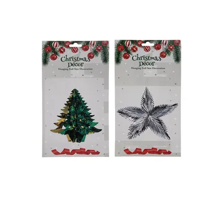 Christmas Decor Foil Tree & Star