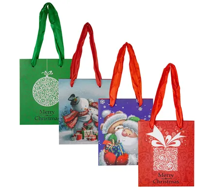 Small Christmas Gift Bag, 11 X 13.5cm
