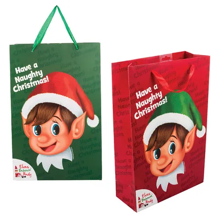 Christmas Large Elf Gift Bag, 30 X 42cm