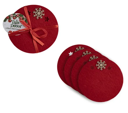 Felt Coasters Set Felt 4