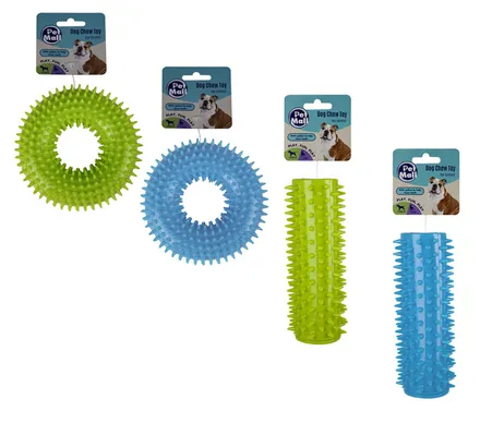 Dog Toy Ring / Stick Spiked Tpr