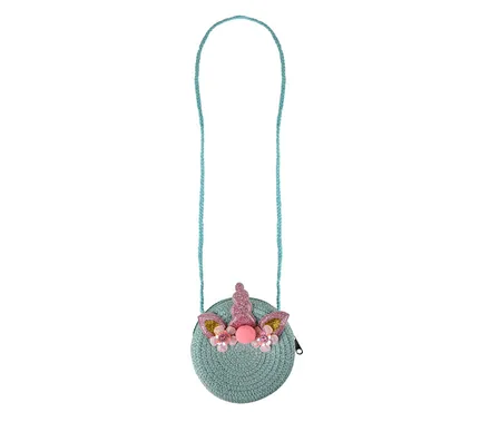 Handbag Unicorn Straw 12cm