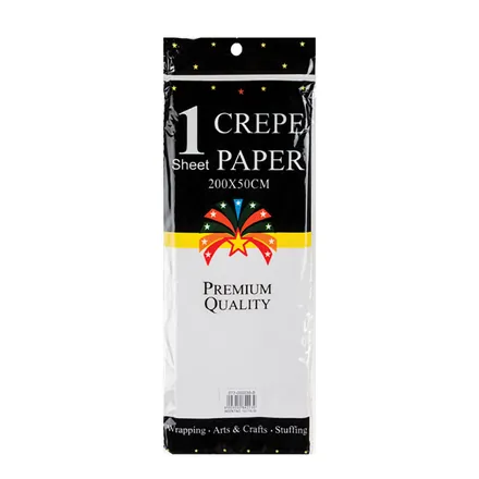 Crepe Paper White