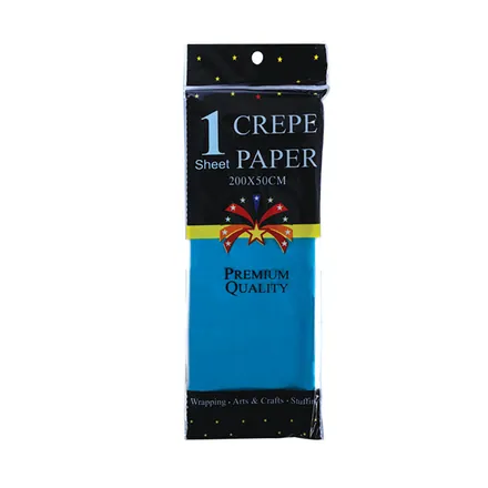 Crepe Paper Blue