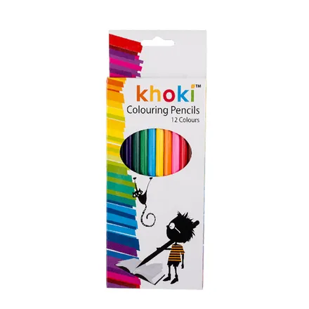 Long Pencil Crayons, 12-Piece