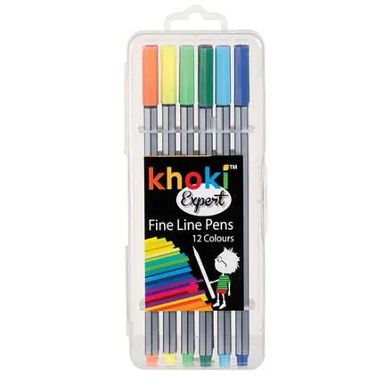 Expert Fineliner Pens, 12-Piece