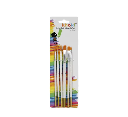 Paint Brushes, 6-Piece
