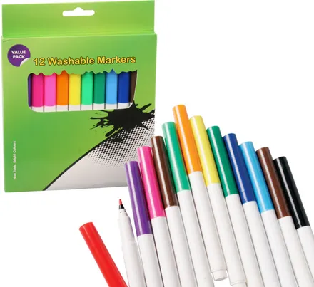 Dual Nib Artist Markers, 12-Piece