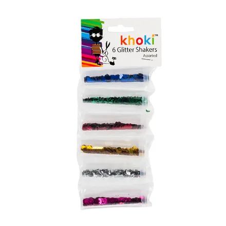 Glitter Shakers, 6-Piece