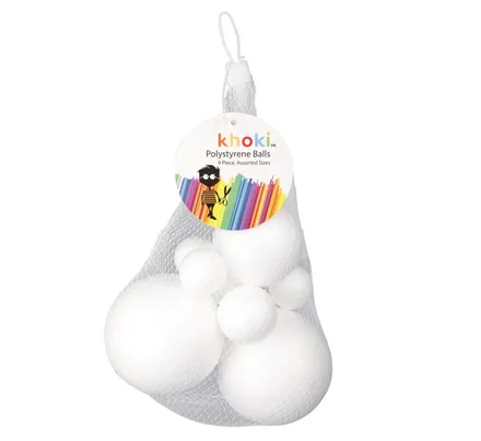 Polystyrene Balls, 9-Piece