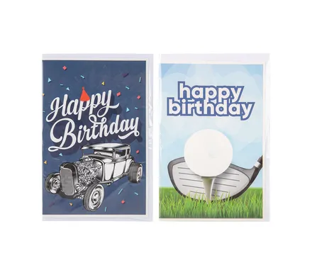 Male Birthday Card & Envelope