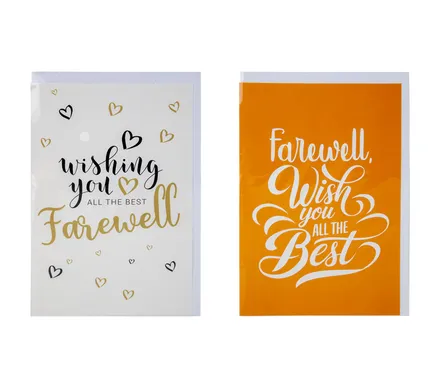 Farewell Cart & Envelope