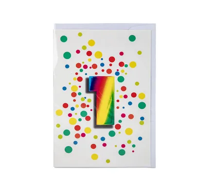 Milestone VBirthday Card & Envelope 1