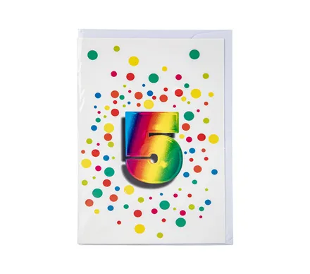 Milestone Birthday Card & Envelope 5