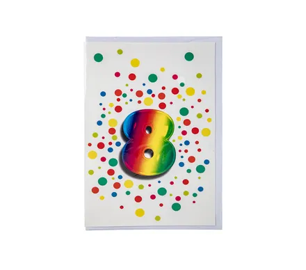 Milestone Birthday Card & Envelope 8