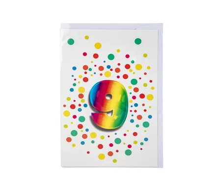 Milestone Birthday Card & Envelope 9