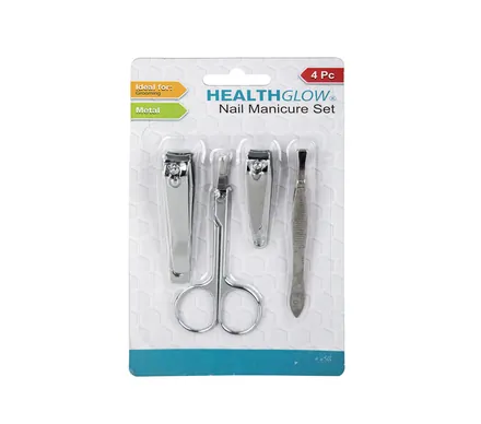 Manicure Set, Metal, 4-Piece
