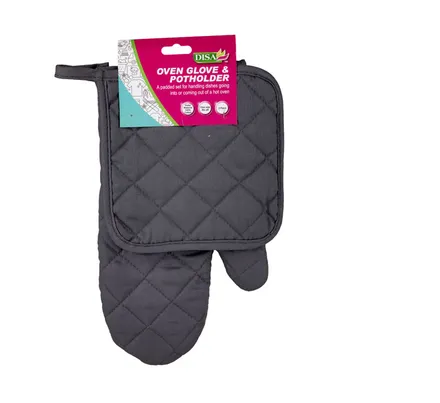 Oven Glove And Potholder 2-Piece Set