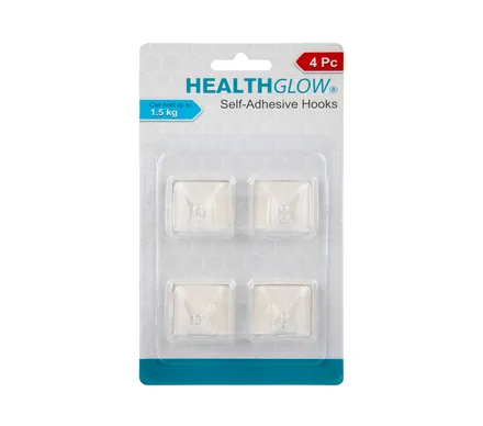 Plastic Transparent Sqaure Hooks