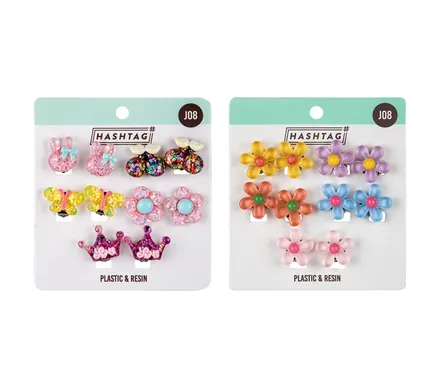 Clip On Earrings 5-Piece Set