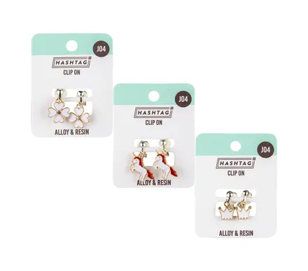 Clip On Earrings 1 Pair