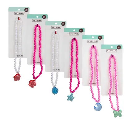 Elastic Beaded Necklace